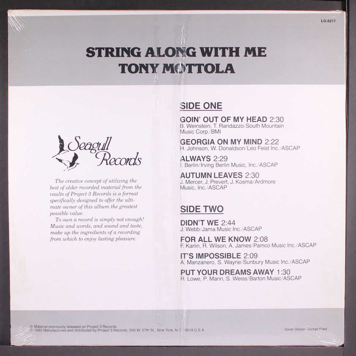 string along with me by TONY MOTTOLA