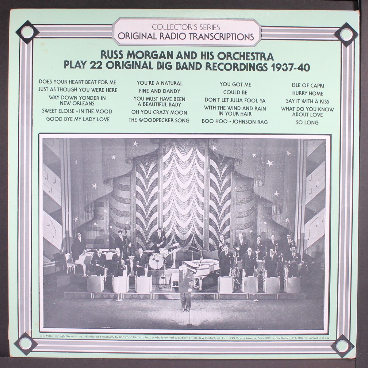 22 original big band recordings by RUSS MORGAN