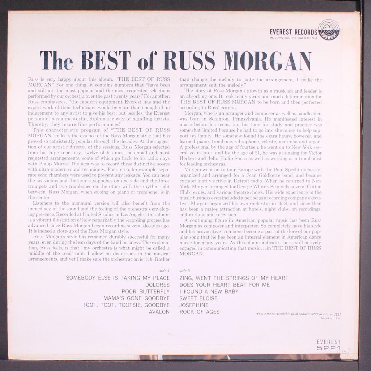 best of by RUSS MORGAN
