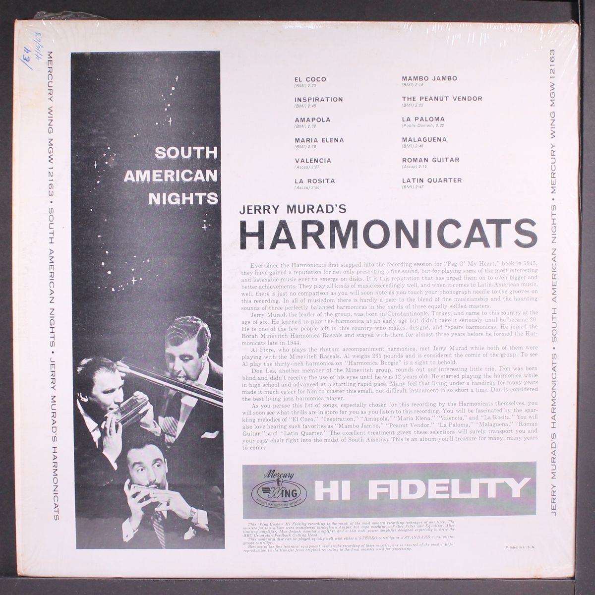 south american nights by JERRY MURAD'S HARMONICATS