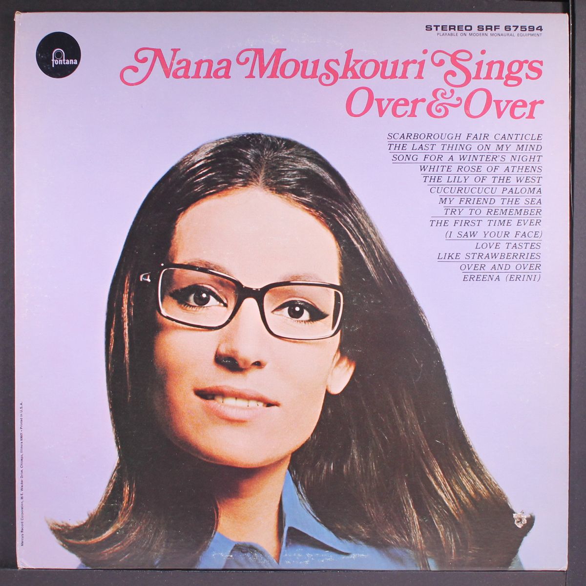 sings over & over by NANA MOUSKOURI