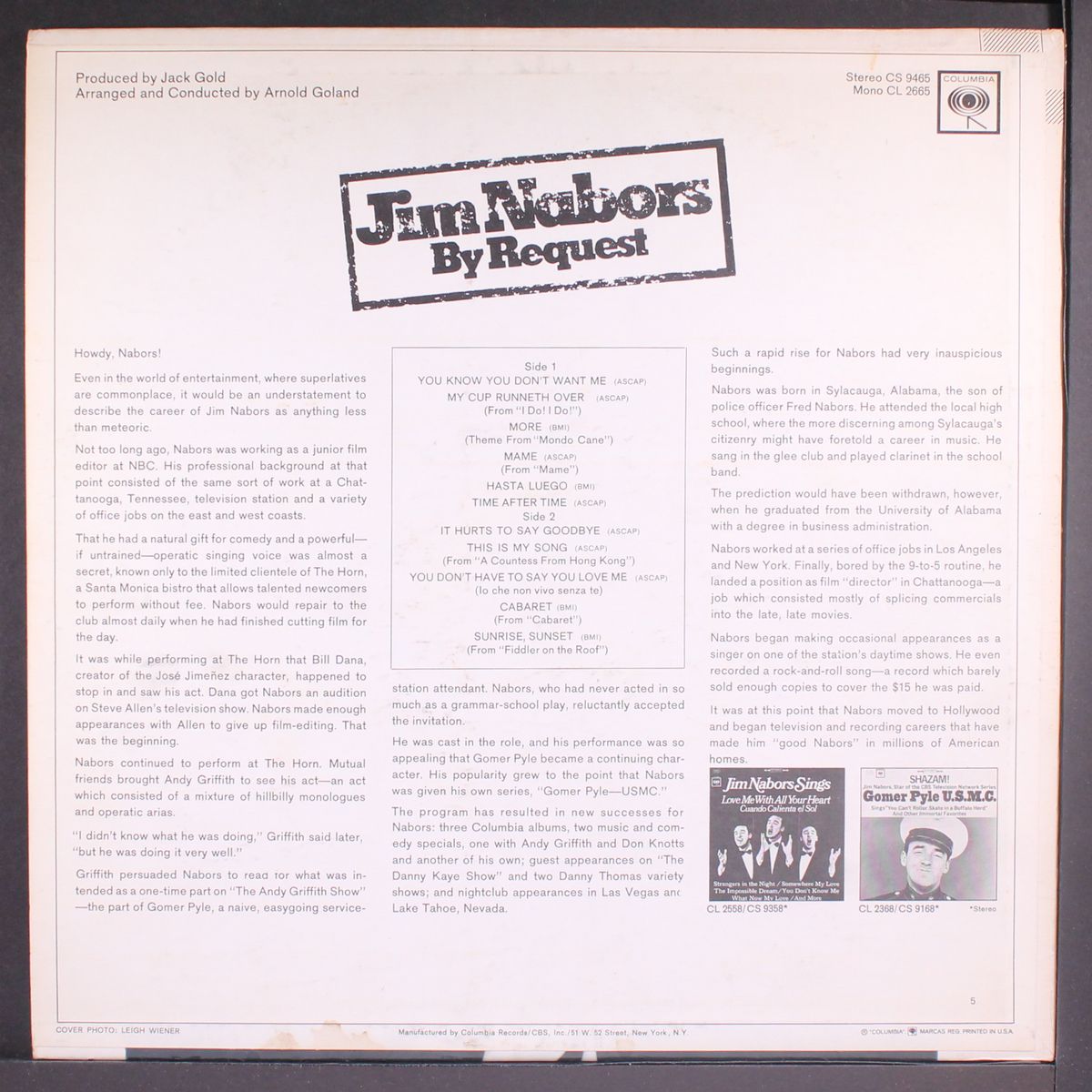 by request by JIM NABORS