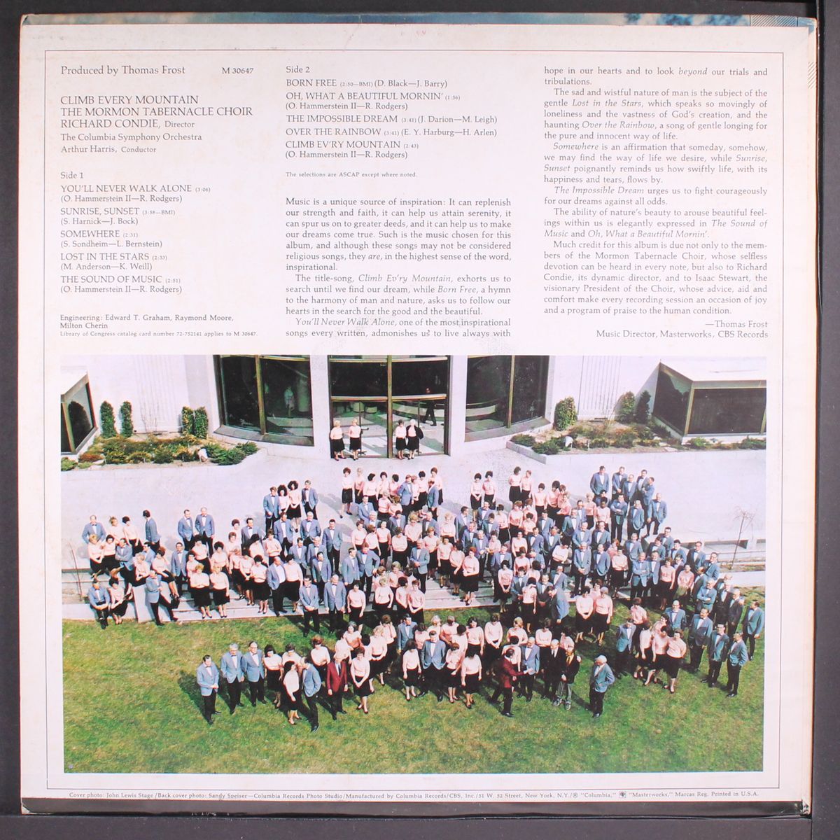 climb every mountain by MORMON TABERNACLE CHOIR