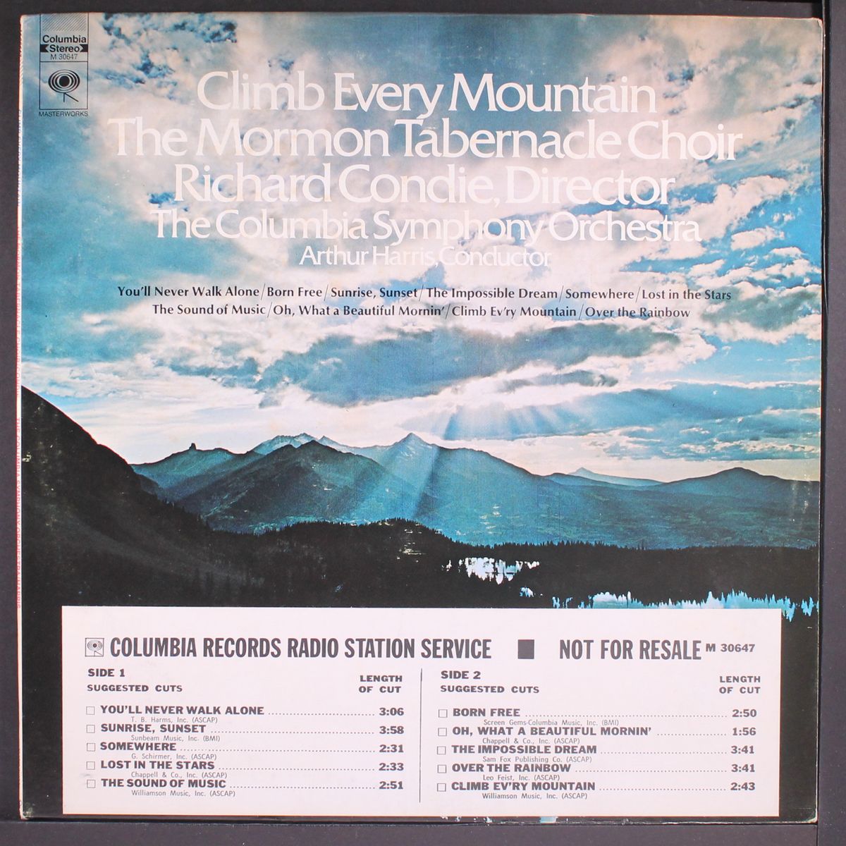 climb every mountain by MORMON TABERNACLE CHOIR
