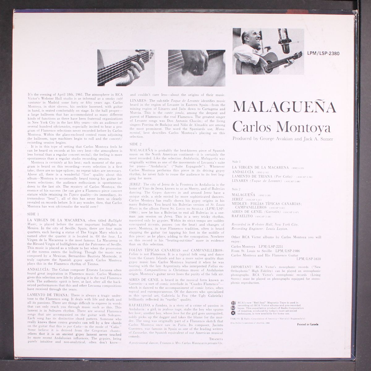 malaguena by CARLOS MONTOYA