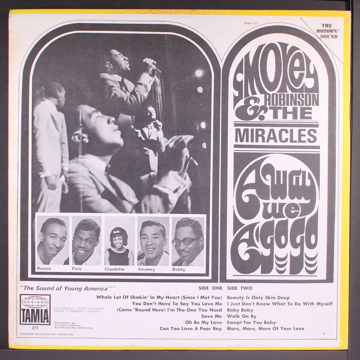 away we a go-go by SMOKEY ROBINSON & MIRACLES