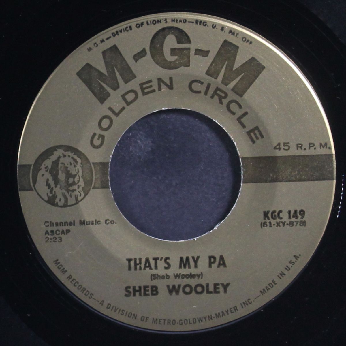 that's my pa / that's my ma by SHEB WOOLEY