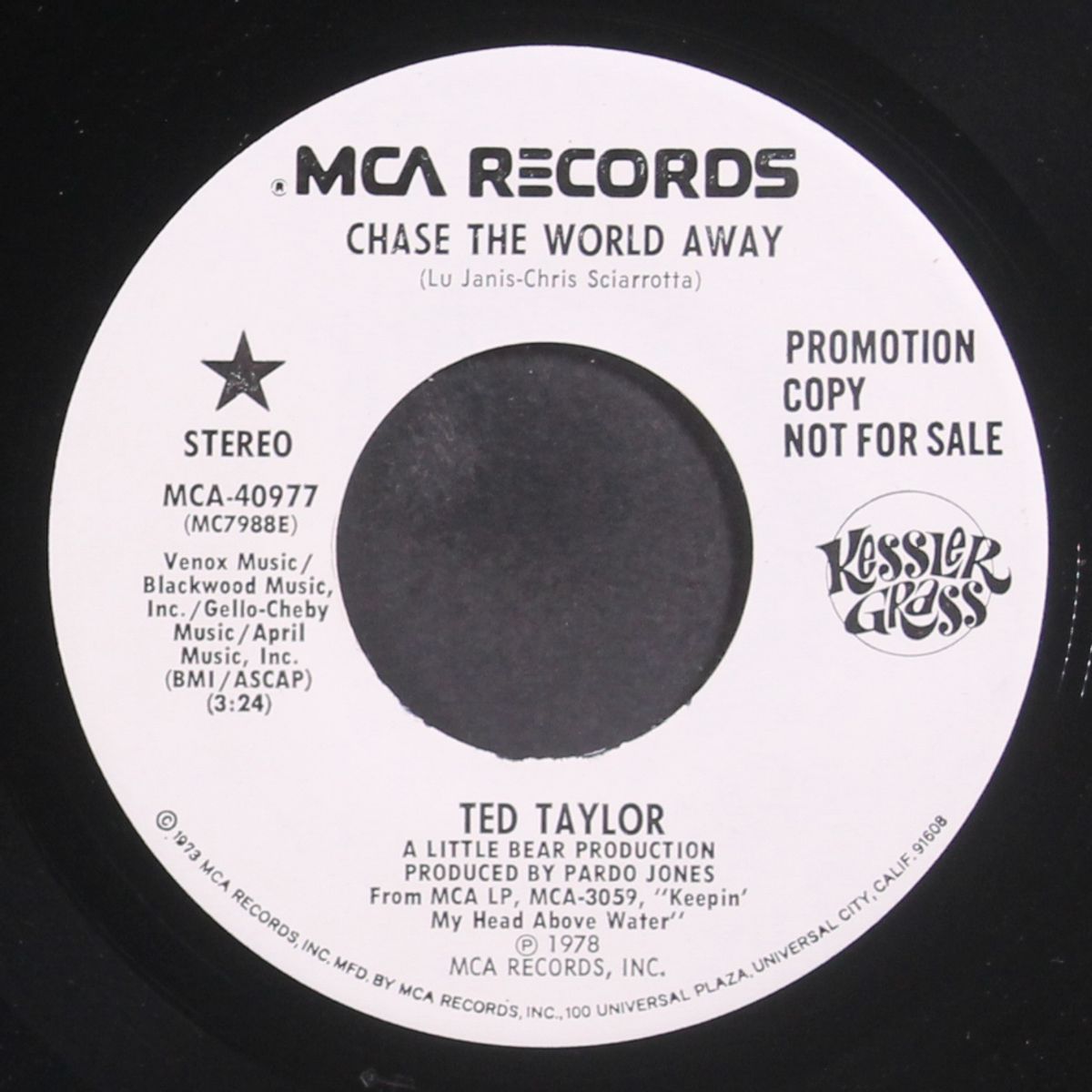 chase the world away / same by TED TAYLOR