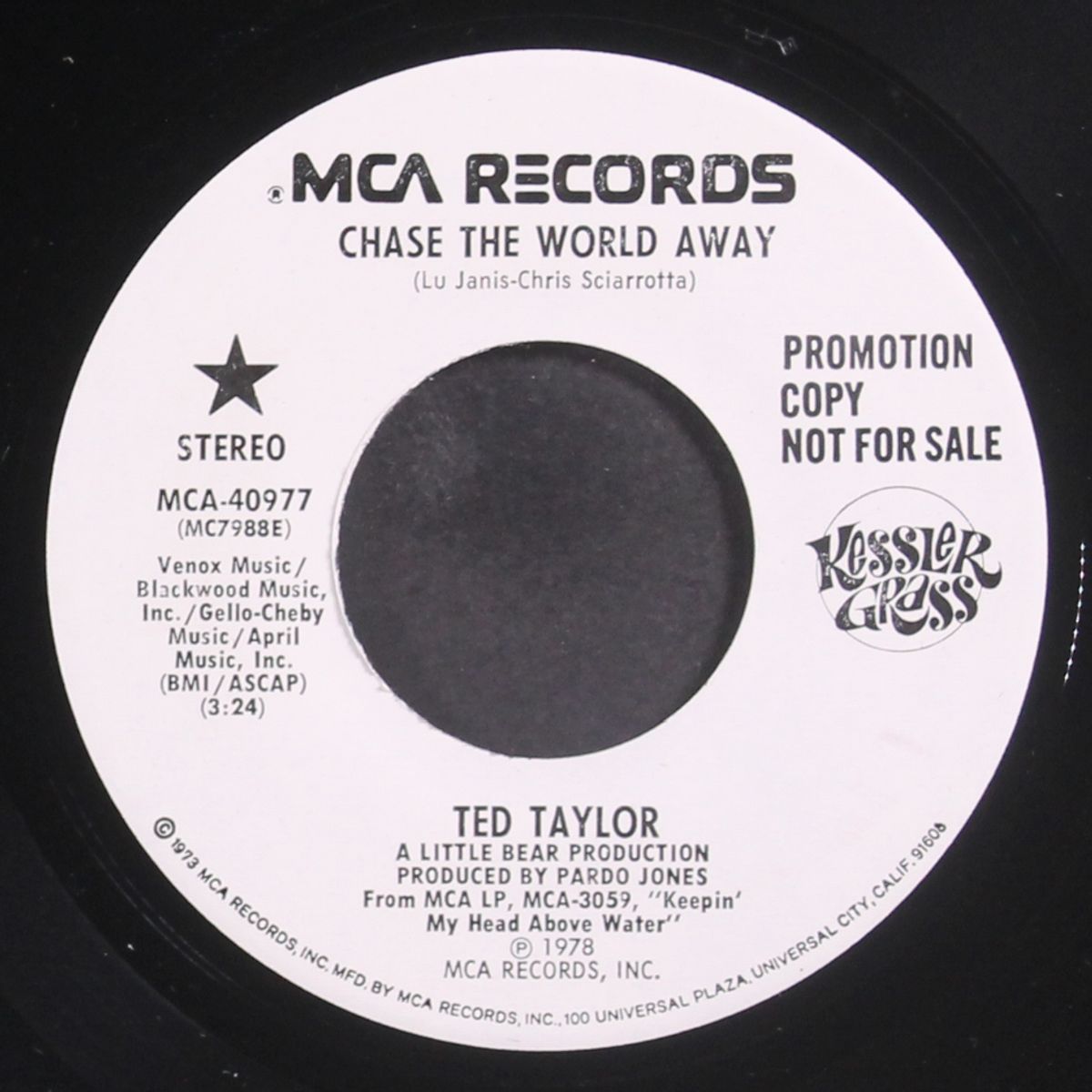 chase the world away / same by TED TAYLOR