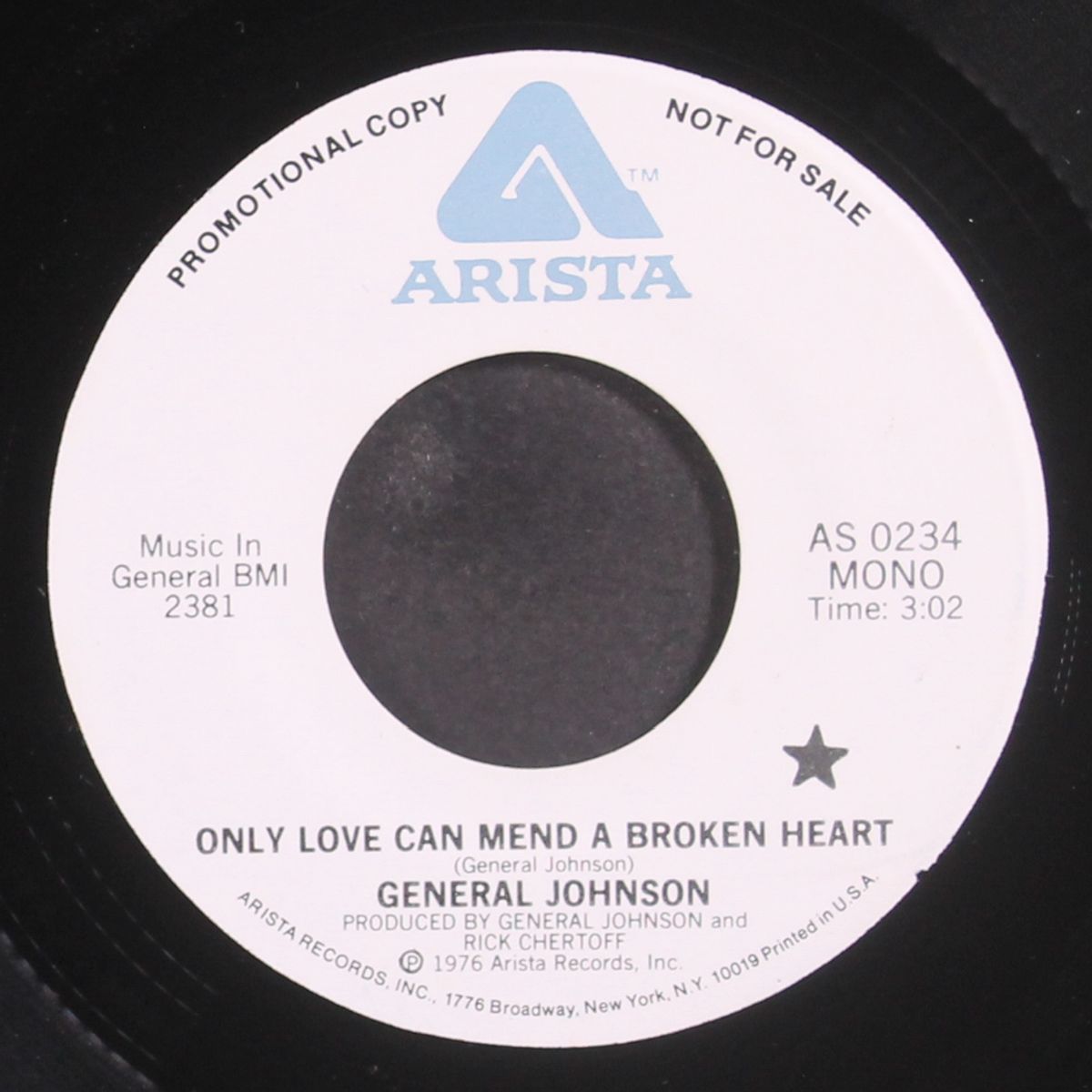 only love can mend a broken heart / mono by GENERAL JOHNSON
