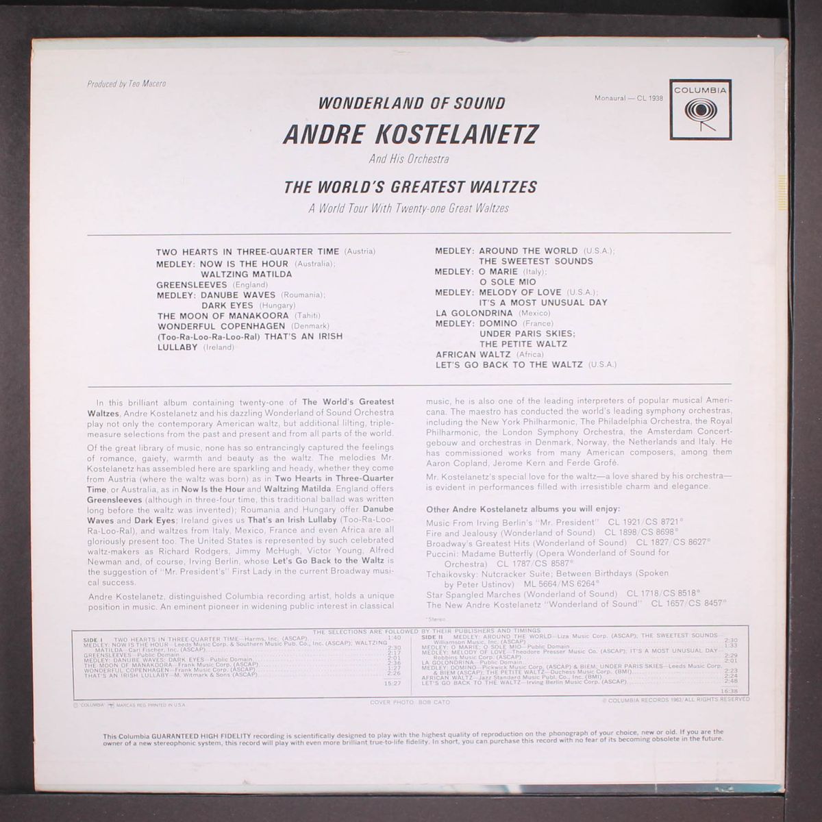 world's greatest waltzes by ANDRE KOSTELANETZ