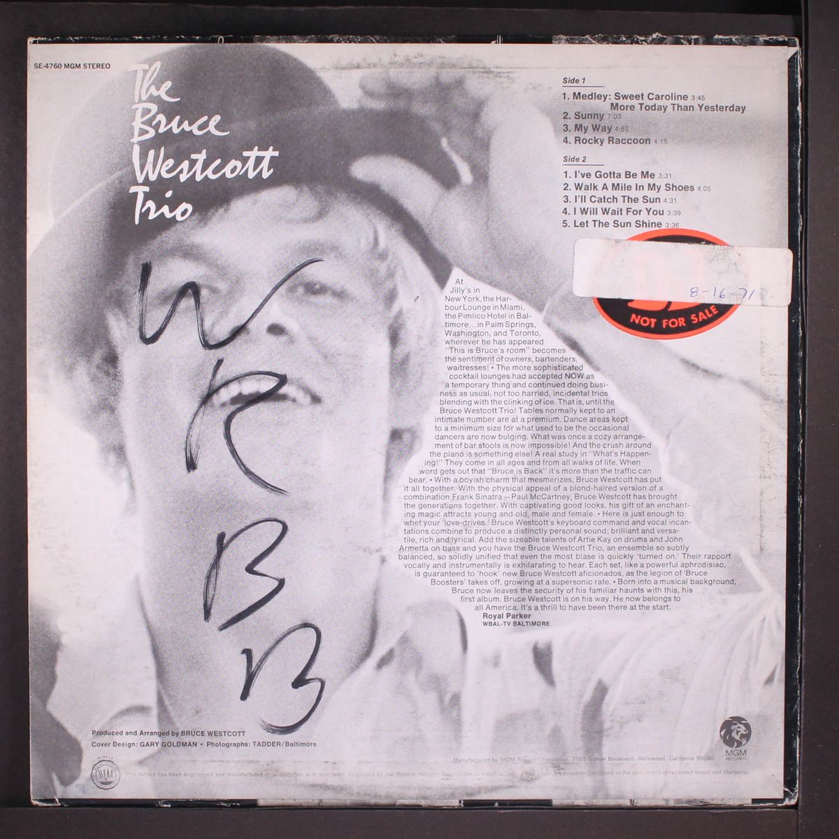 and along came bruce by BRUCE WESTCOTT TRIO
