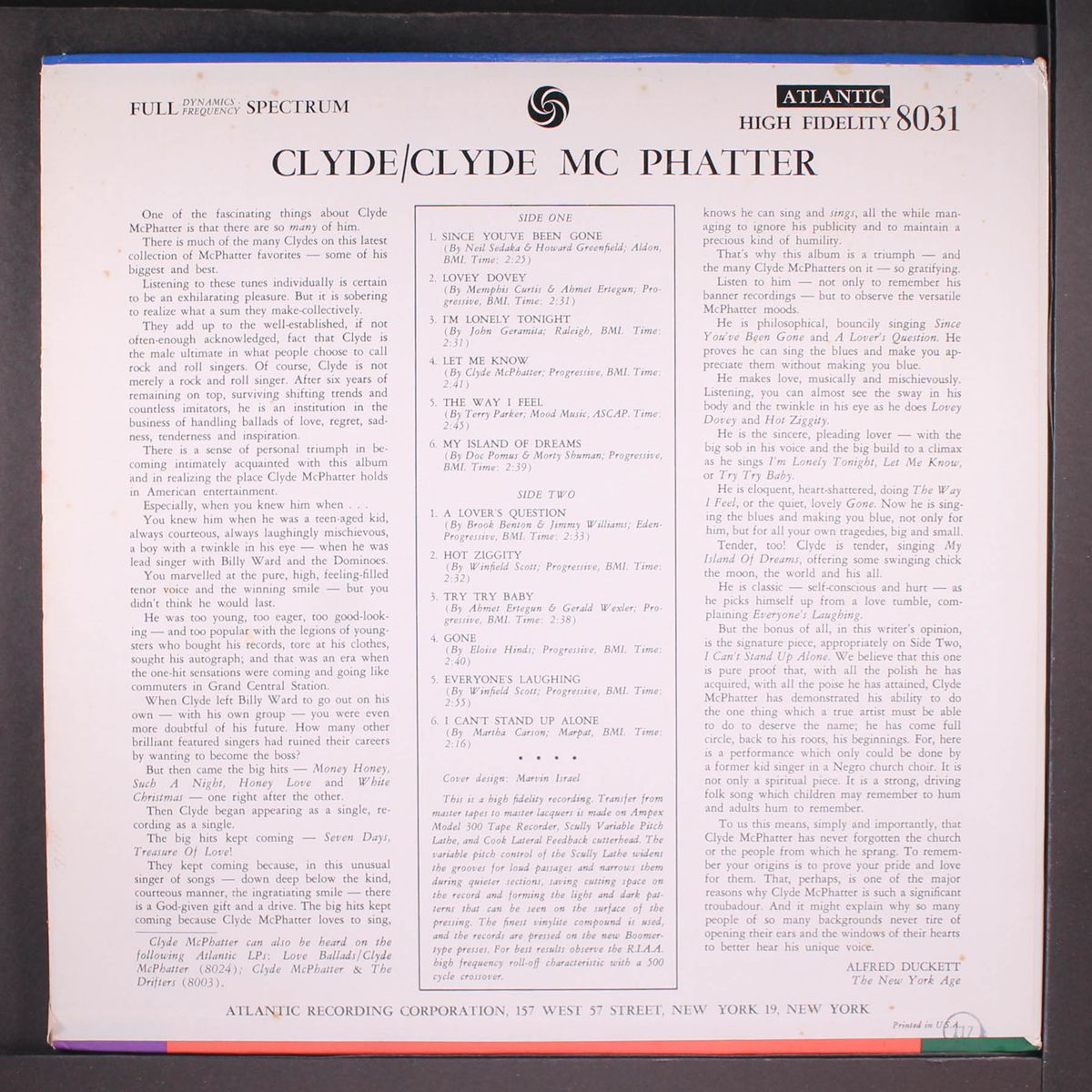 clyde by CLYDE MCPHATTER