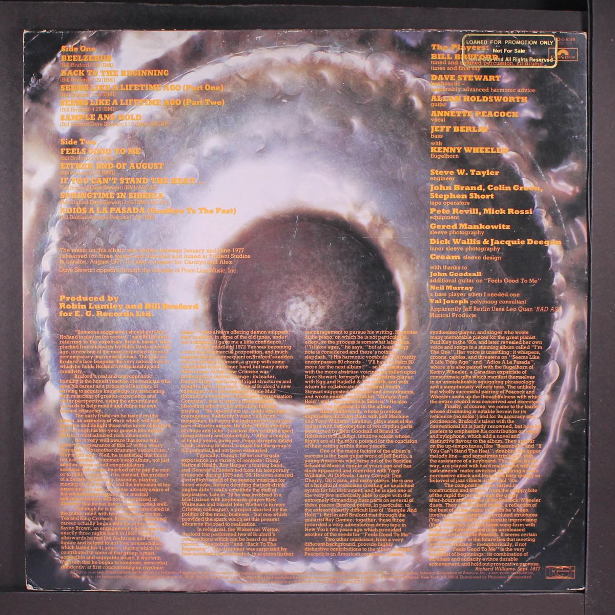 feels good to me by BILL BRUFORD