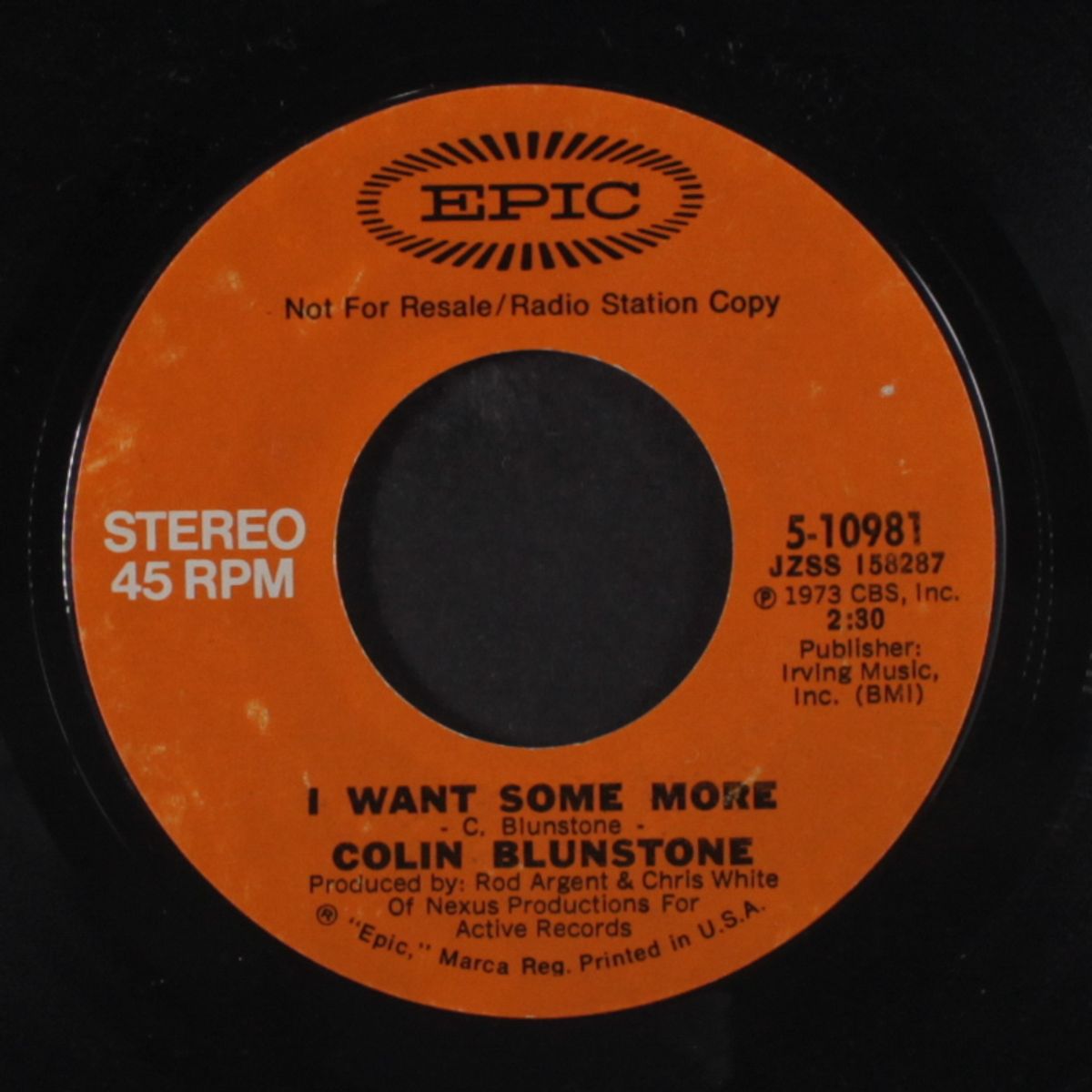 i want some more / mono by COLIN BLUNSTONE