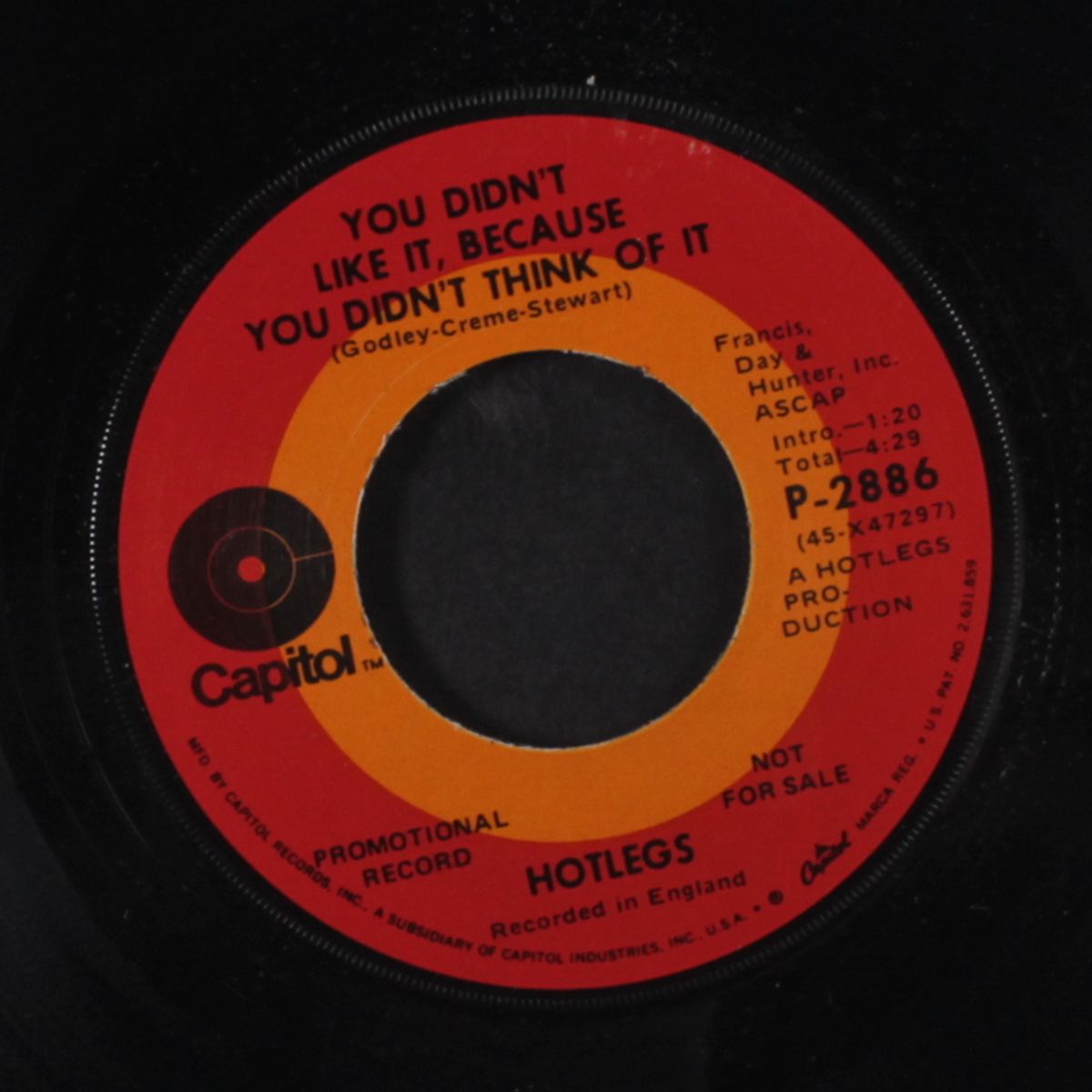 neanderthal man / you didn't like it, because you didn't think of it by HOTLEGS