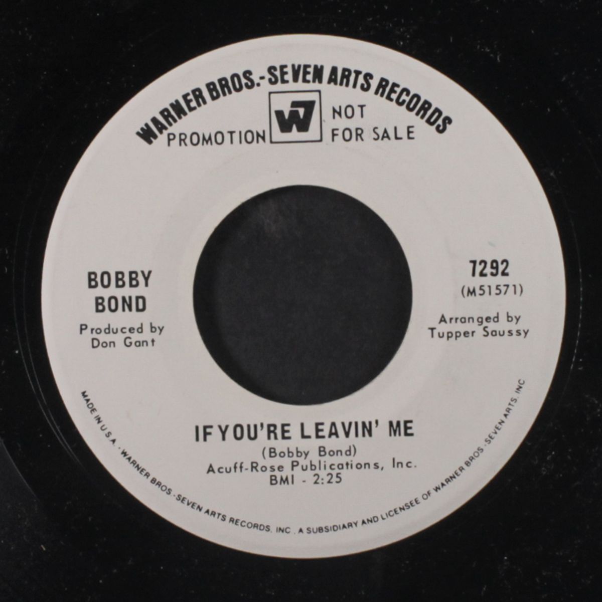 one more mile, one more town / if you're leavin' me by BOBBY BOND