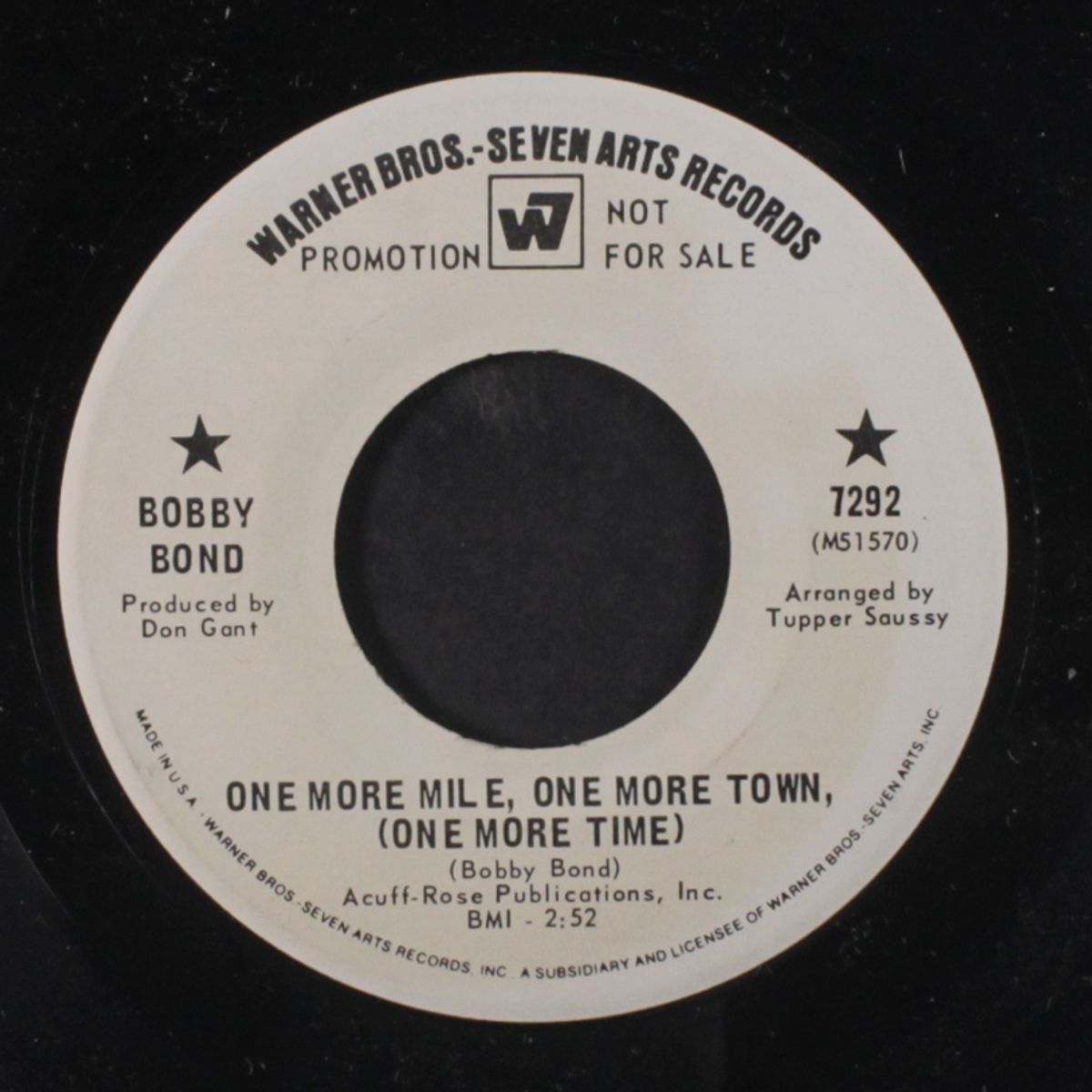 one more mile, one more town / if you're leavin' me by BOBBY BOND