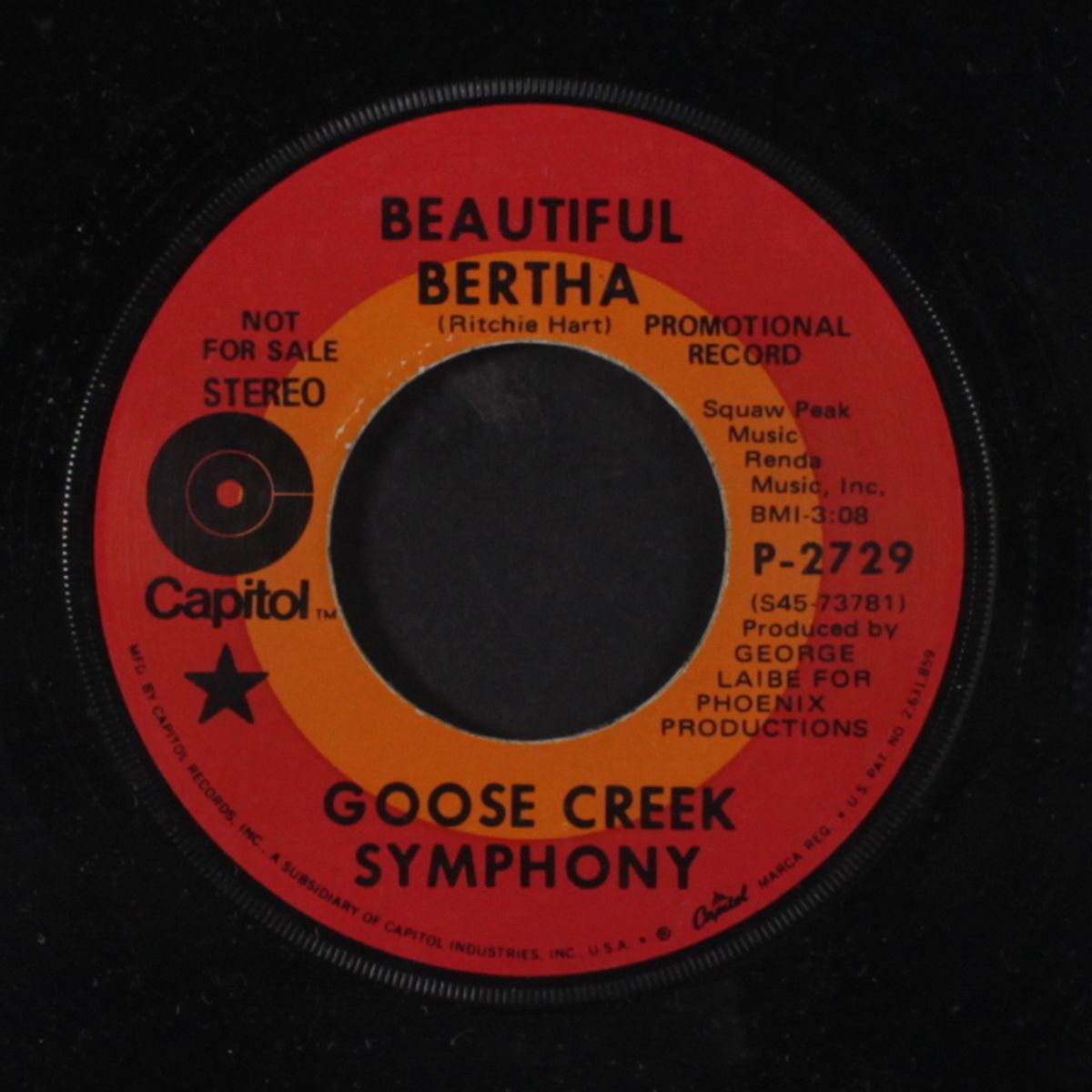 big time saturday night / beautiful bertha by GOOSE CREEK SYMPHONY