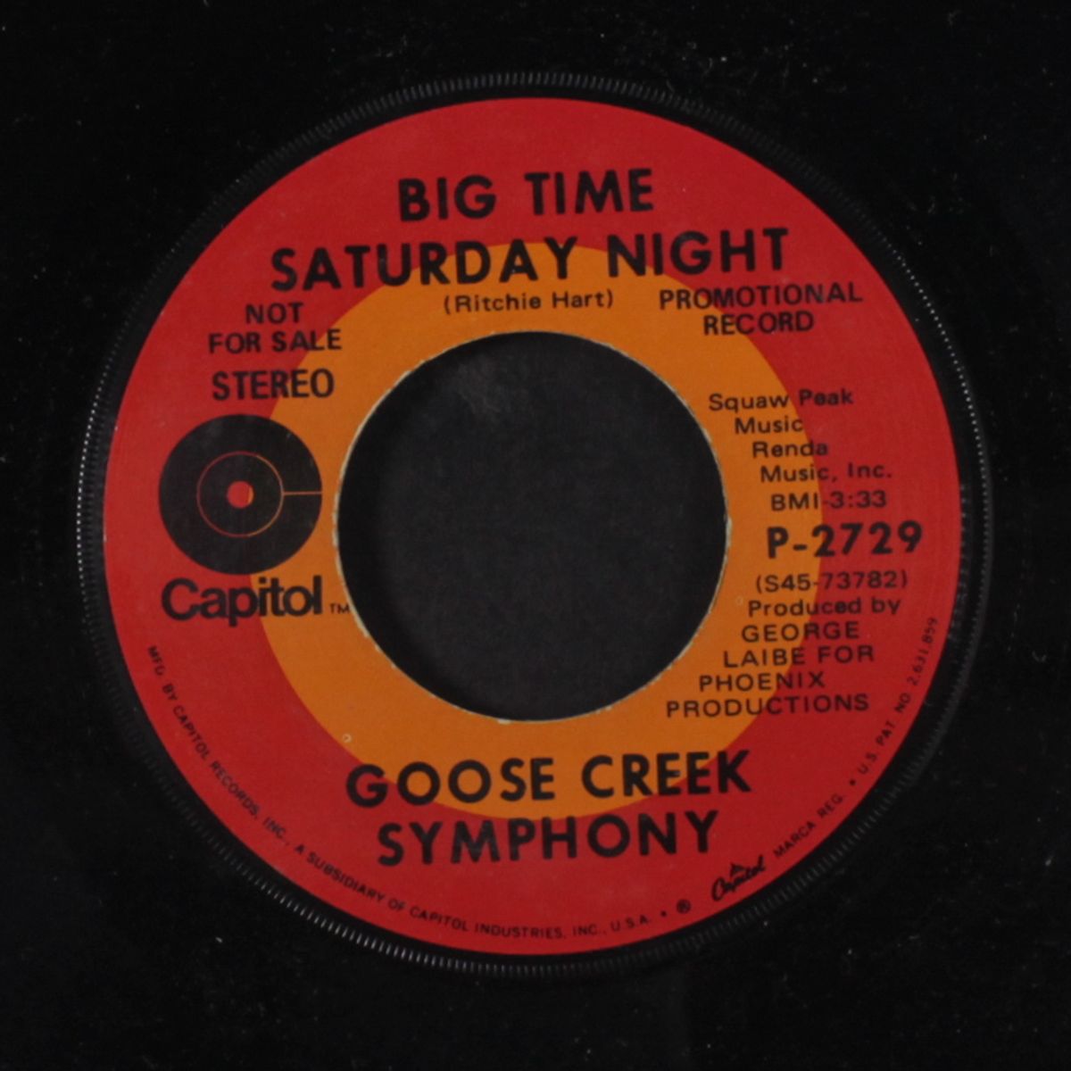 big time saturday night / beautiful bertha by GOOSE CREEK SYMPHONY