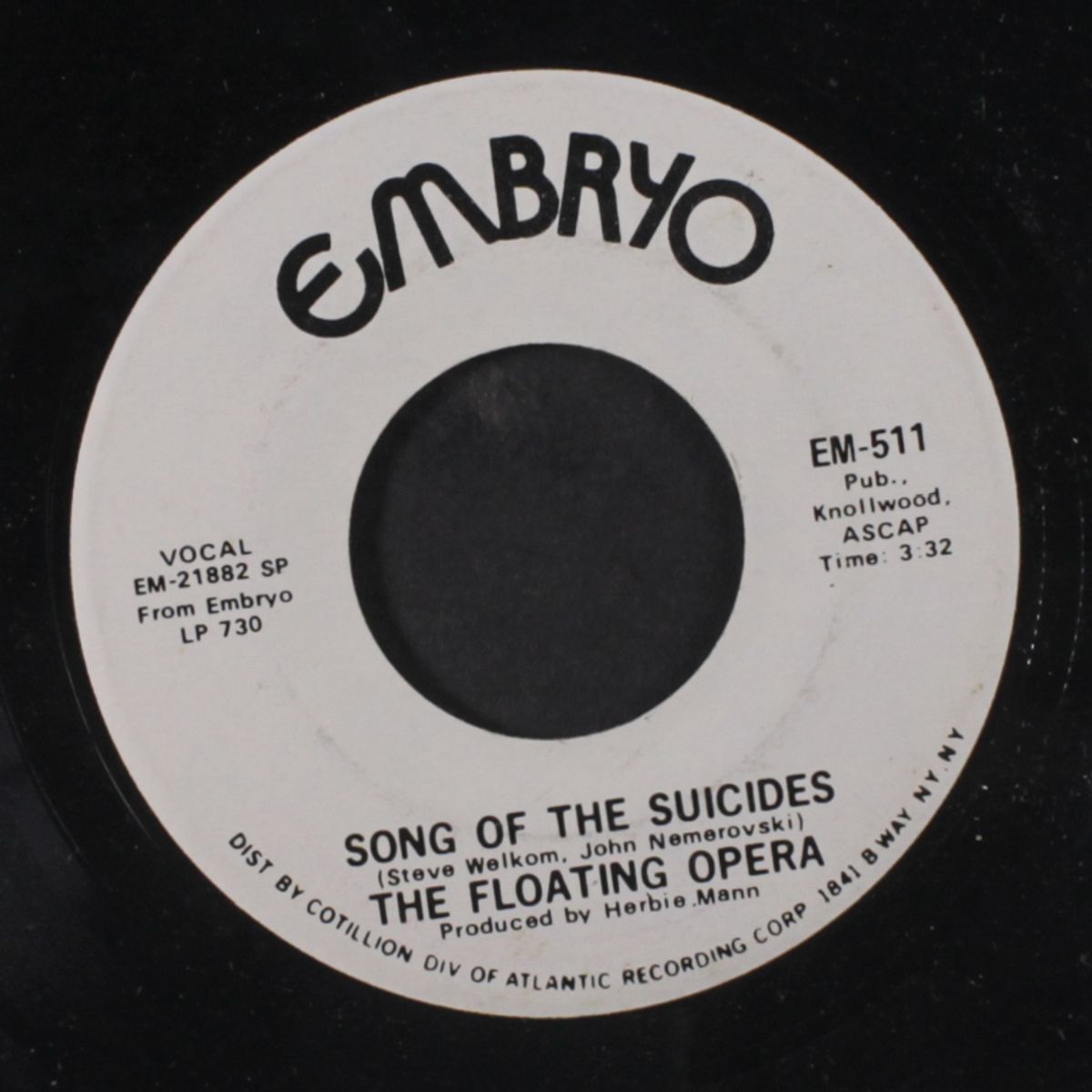 the vision / song of the suicides by FLOATING OPERA