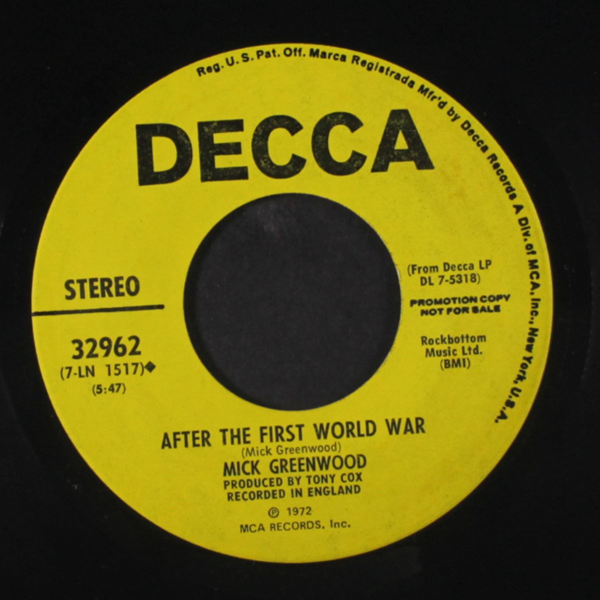 nobody knows me / after the first world war by MICK GREENWOOD