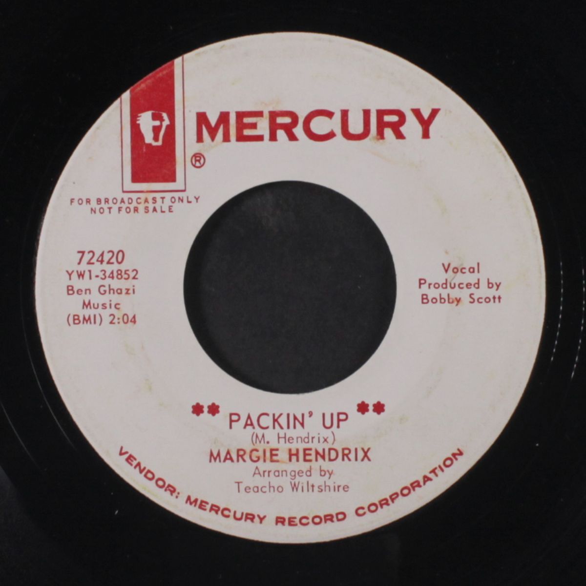 packin' up / baby by MARGIE HENDRIX