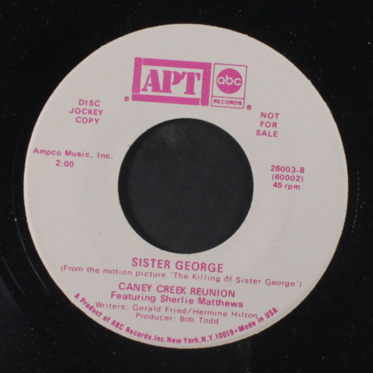 sister george / back to georgia by CANEY CREEK REUNION