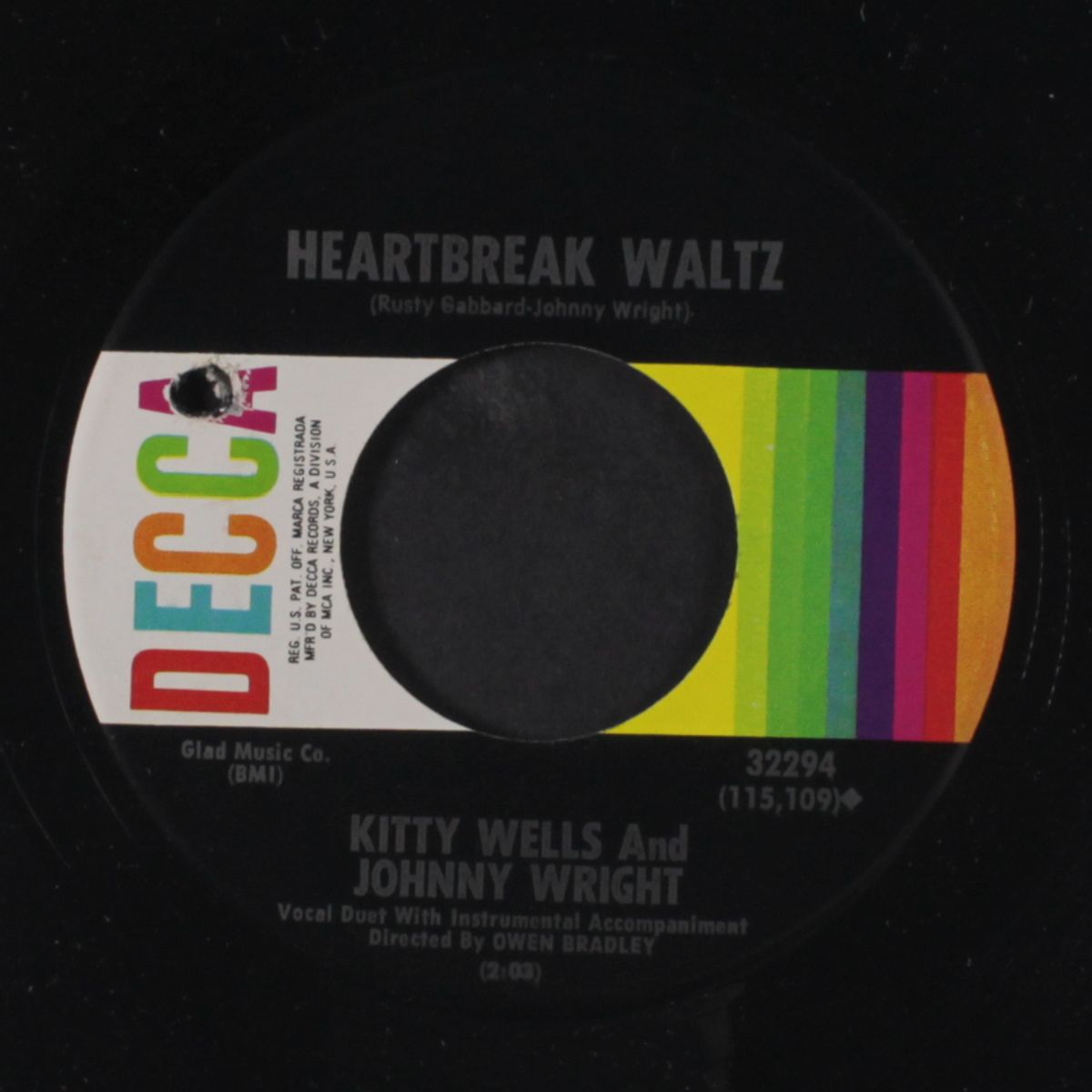 we'll stick together / heartbreak waltz by KITTY WELLS & JOHNNY WRIGHT