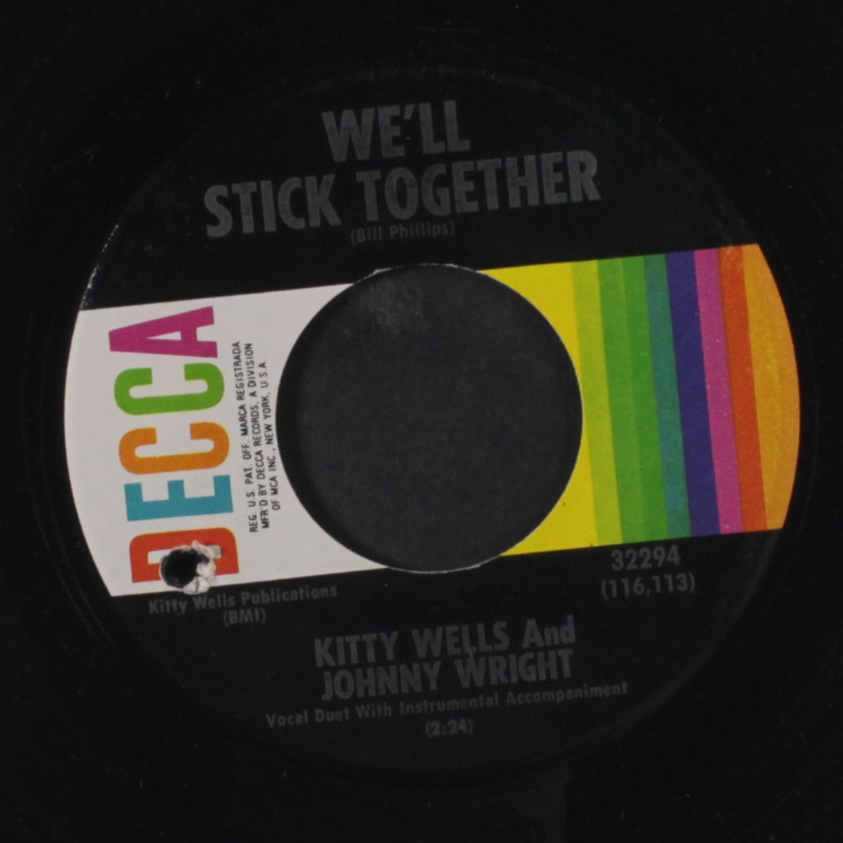 we'll stick together / heartbreak waltz by KITTY WELLS & JOHNNY WRIGHT