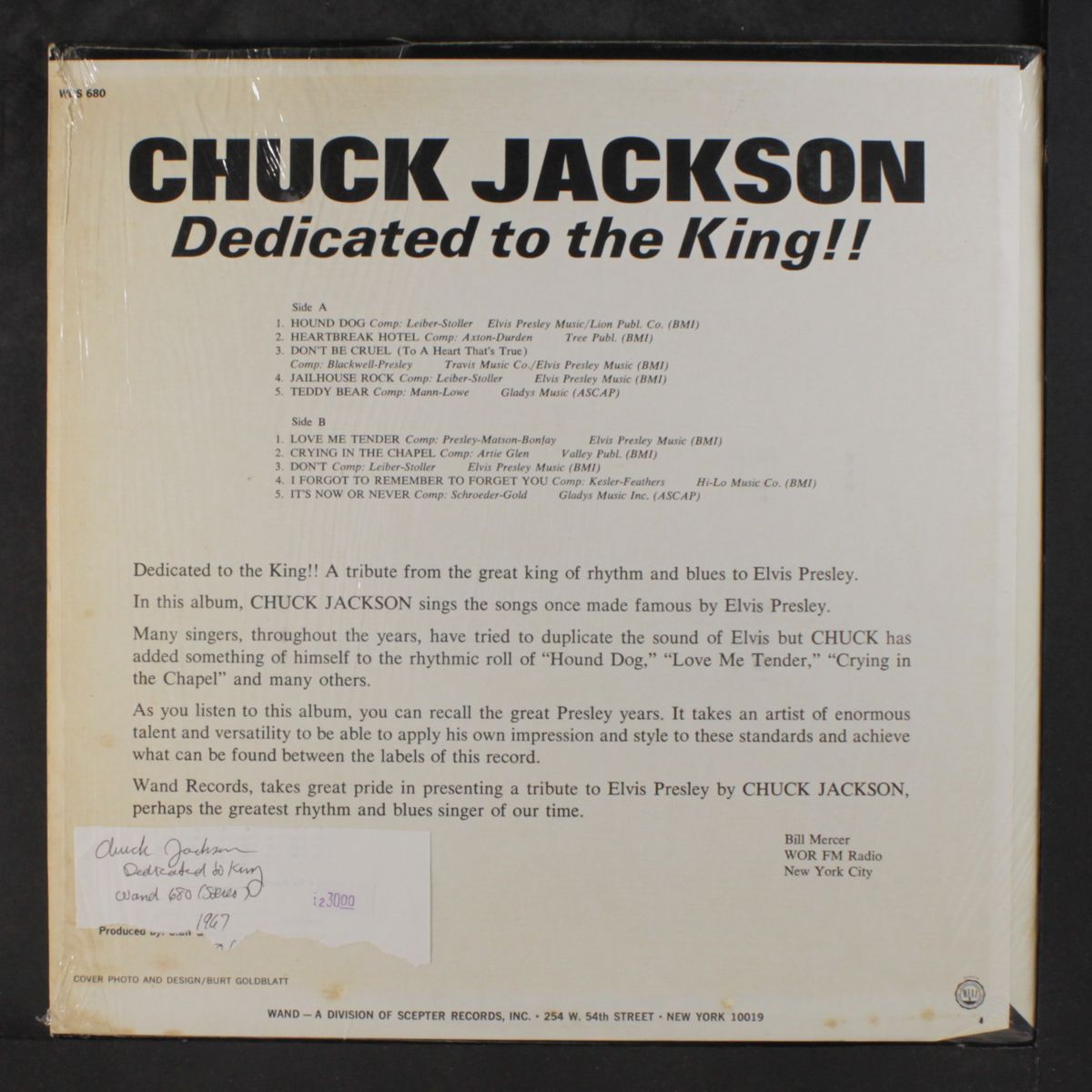 dedicated to the king!! by CHUCK JACKSON