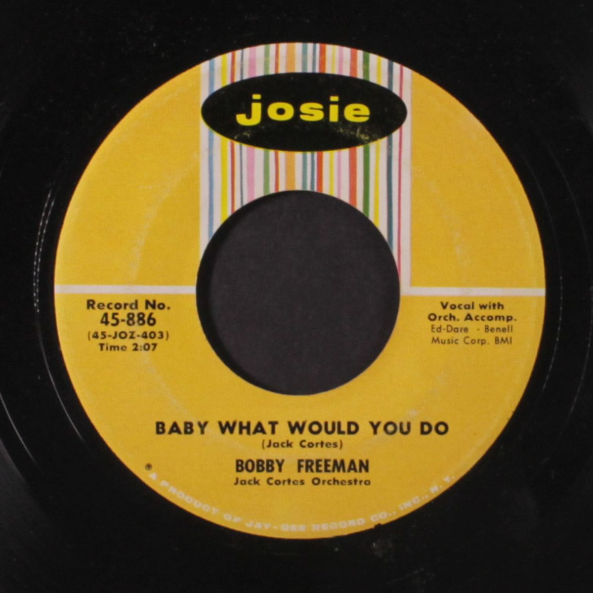 baby what would you do / miss you so by BOBBY FREEMAN