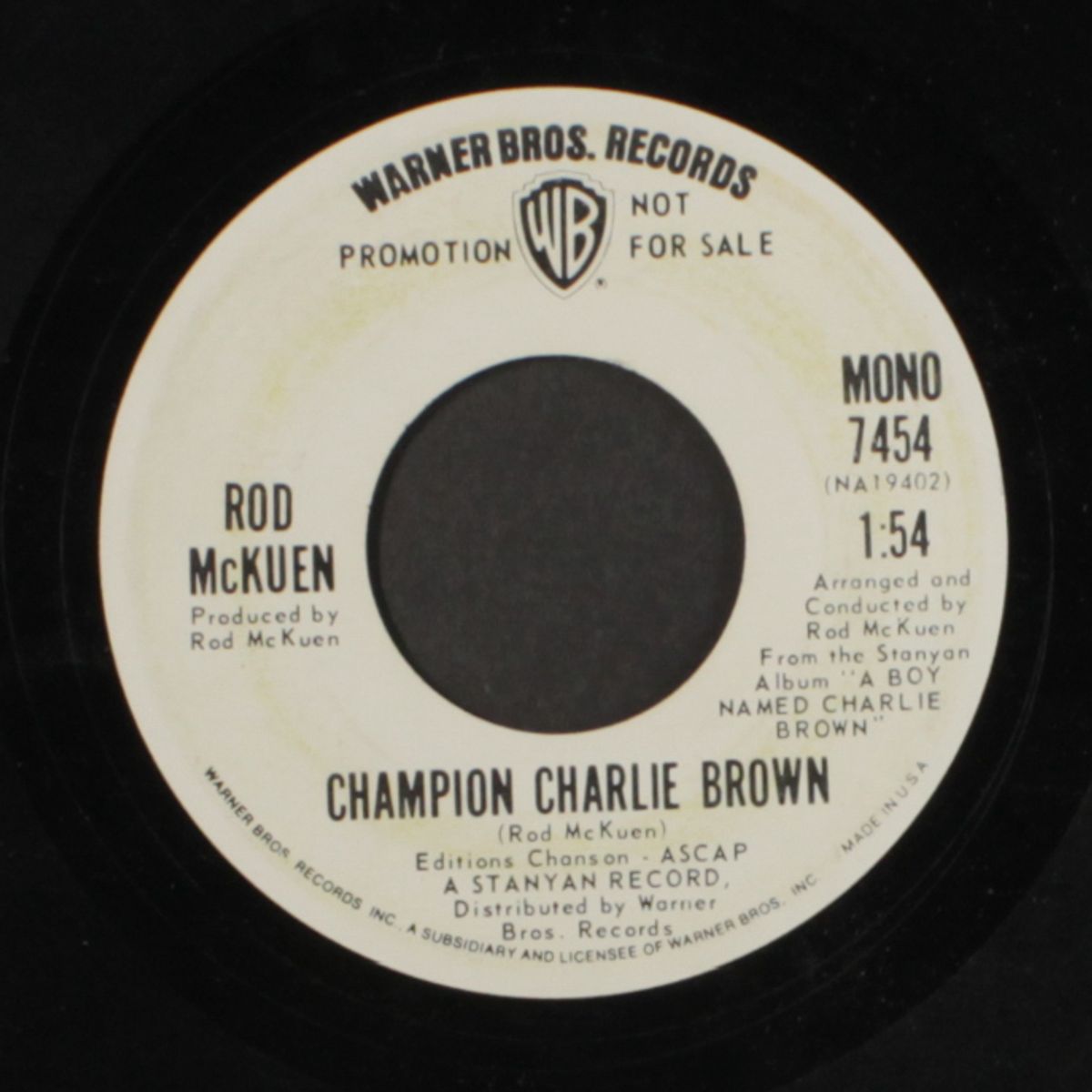 champion charlie brown / mono by ROD MCKUEN