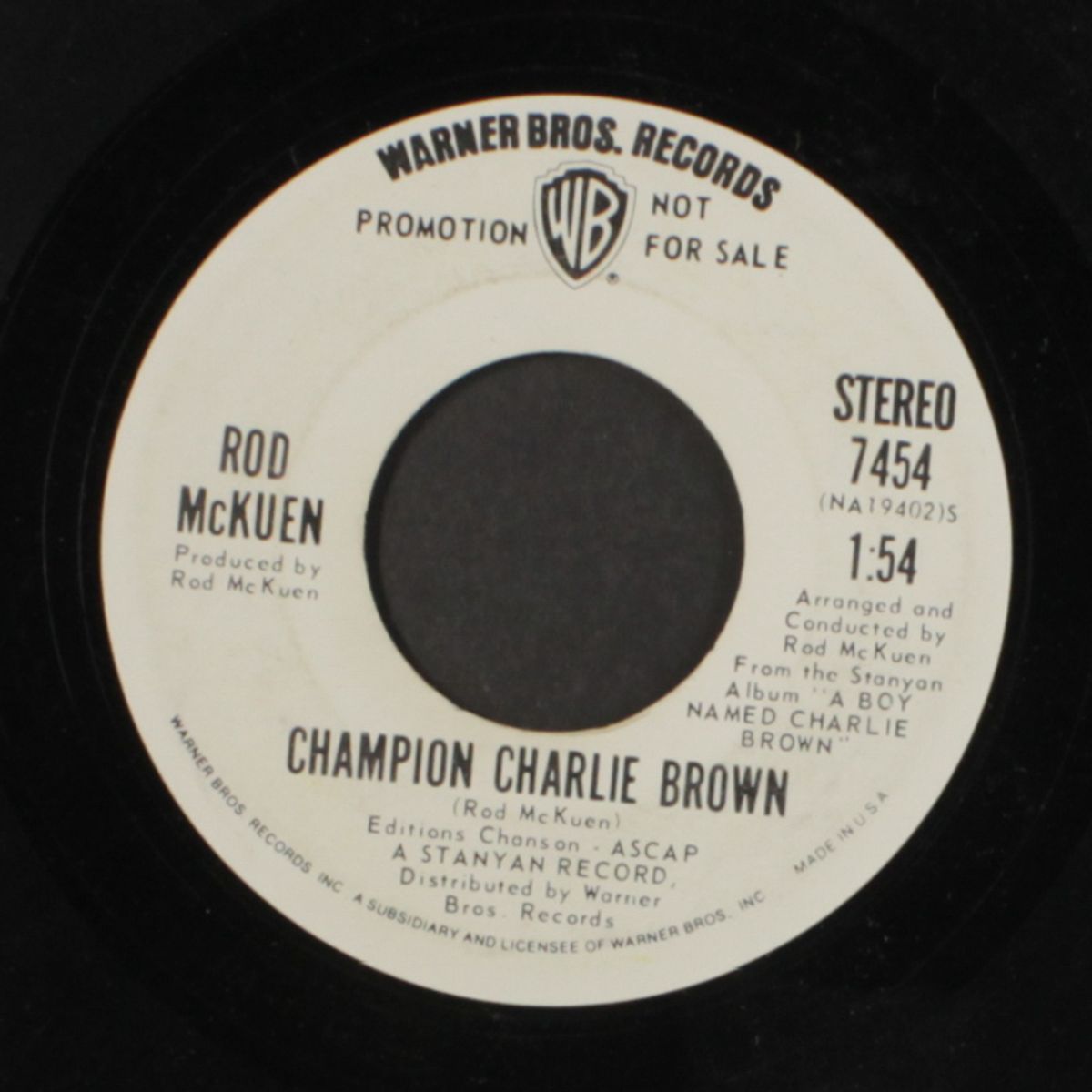 champion charlie brown / mono by ROD MCKUEN