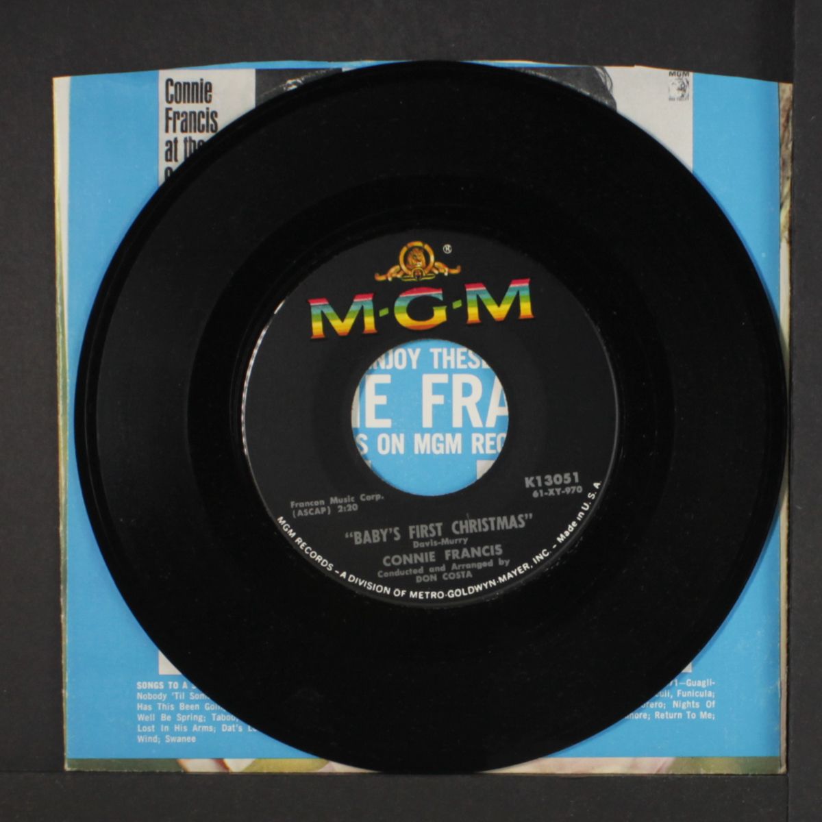 when the boy in your arms / baby's first christmas by CONNIE FRANCIS