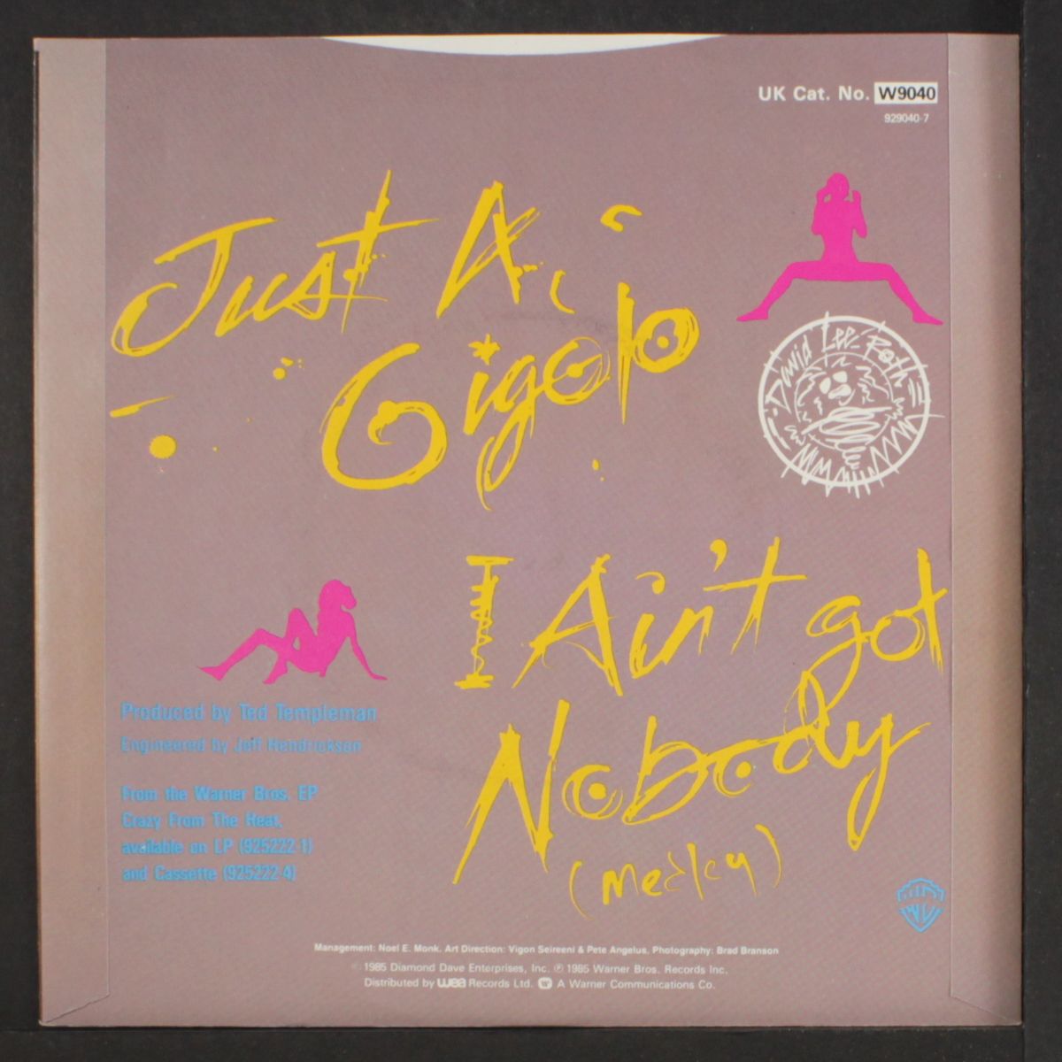 just a gigolo by DAVID LEE ROTH