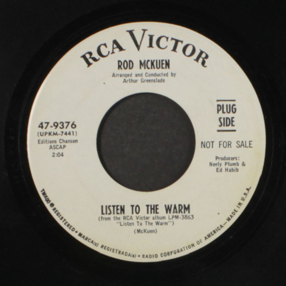 listen to the man by ROD MCKUEN