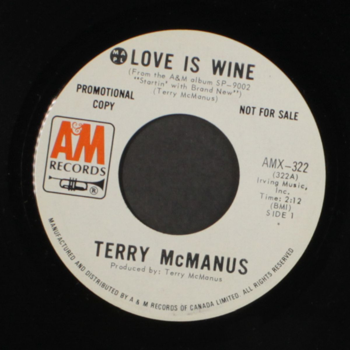 love is wine / woman, man, land by TERRY MCMANUS