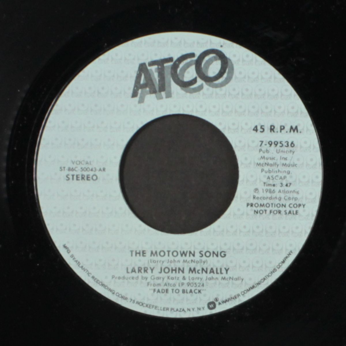 the motown song / same by LARRY JOHN MCNALLY