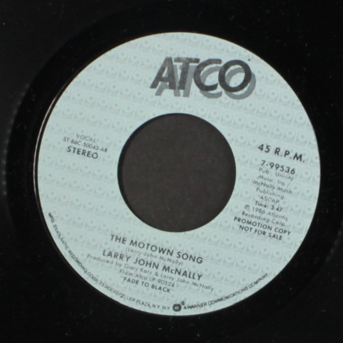 the motown song / same by LARRY JOHN MCNALLY