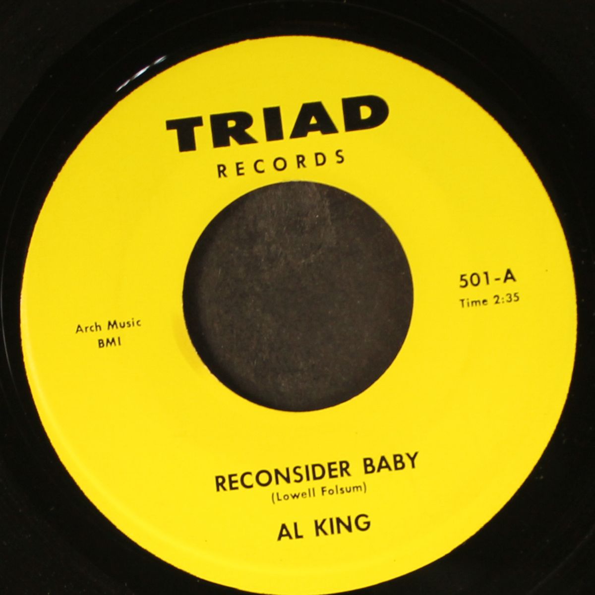 on my way / reconsider baby by AL KING