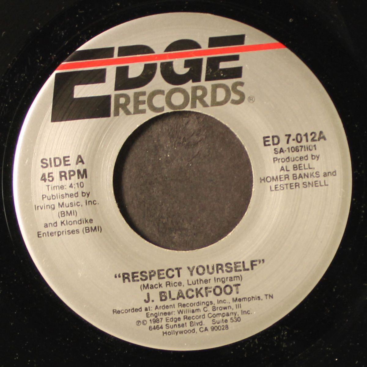 respect yourself / breaking the monotony by J. BLACKFOOT