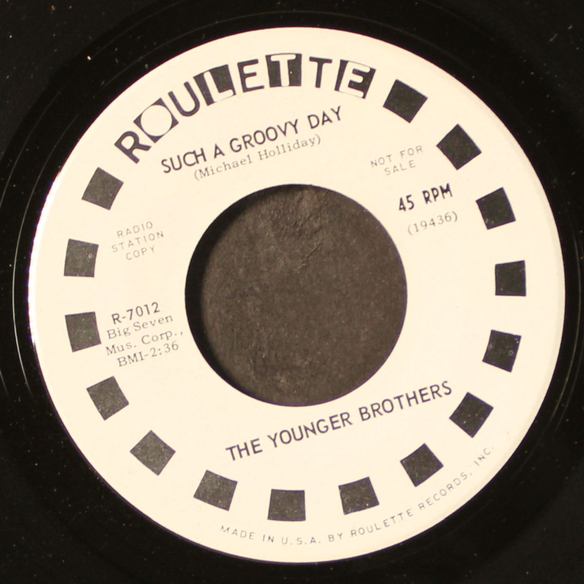 such a groovy day / i can't forget you by YOUNGER BROTHERS
