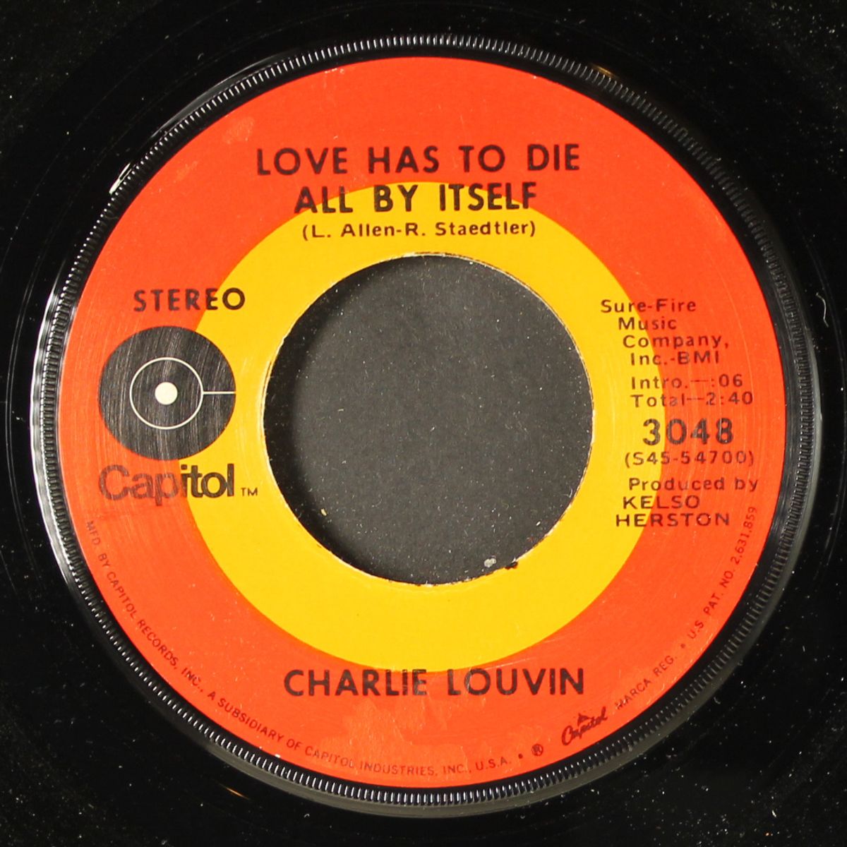 love has to die all by itself by CHARLIE LOUVIN