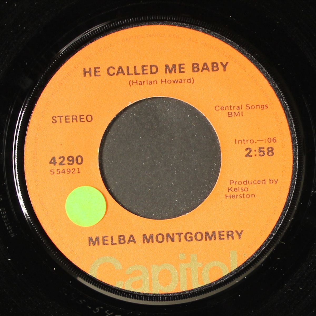 he called me baby by MELBA MONTGOMERY
