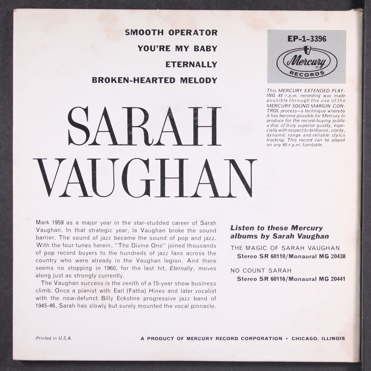 the divine by SARAH VAUGHAN