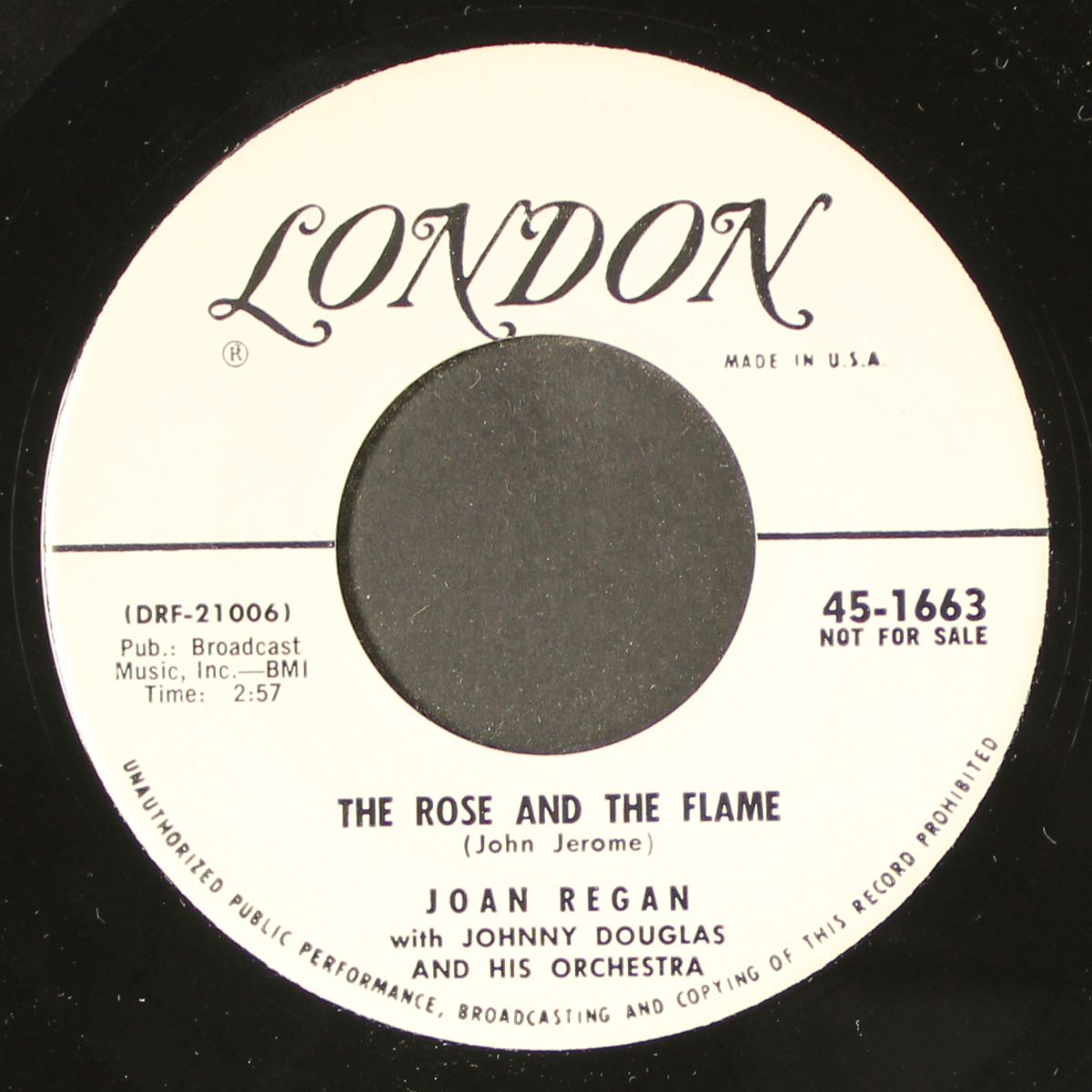 the rose & the flame / don't take me for granted by JOAN REGAN