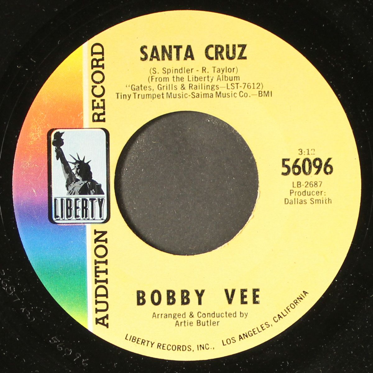 jenny came to me / santa cruz by BOBBY VEE
