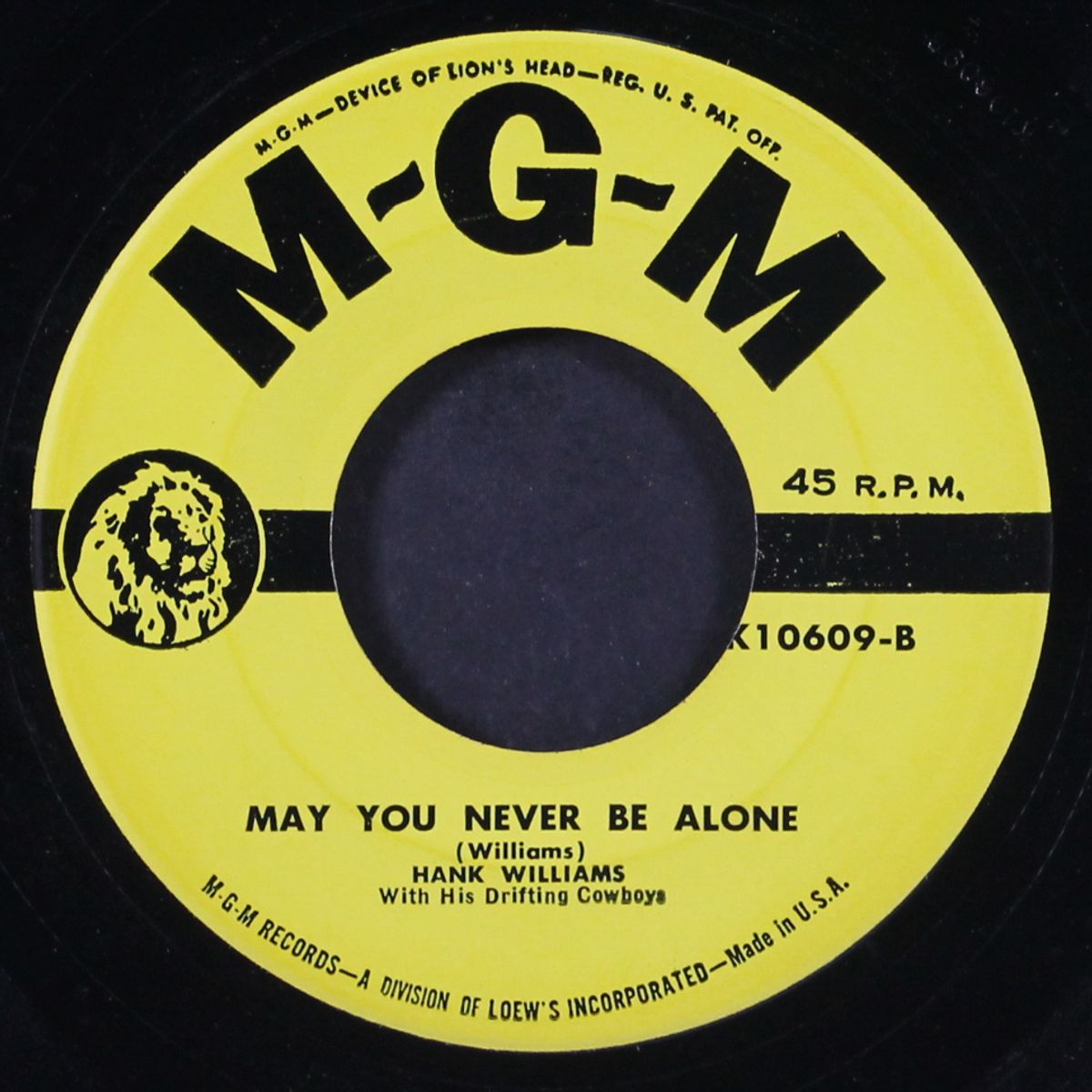 i just don't like this kind of livin' / may you never be alone by HANK WILLIAMS