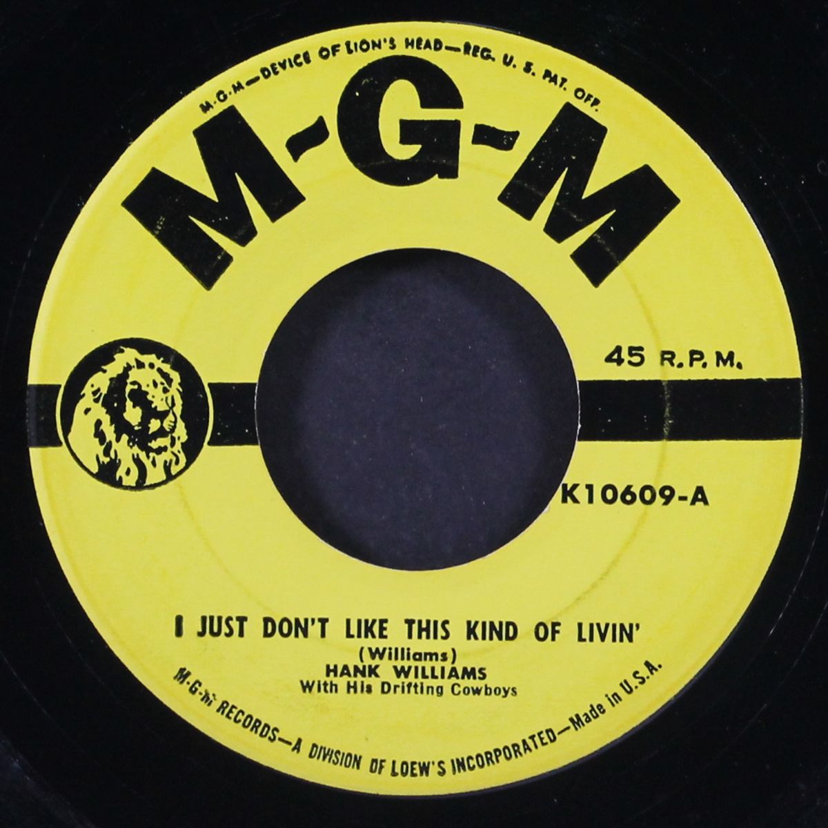 i just don't like this kind of livin' / may you never be alone by HANK WILLIAMS